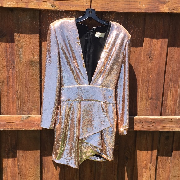 ALEXANDRE VAUTHIER SEQUINS MINI DRESS. - Picture 4 of 7